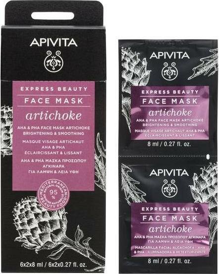 Actual product image Apivita Artichoke Face Mask 2x8ml (16 ml)
