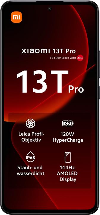 Actual product image Xiaomi 13T Pro (512 GB, Black, 6.67", Dual SIM, 50 Mpx, 5G)
