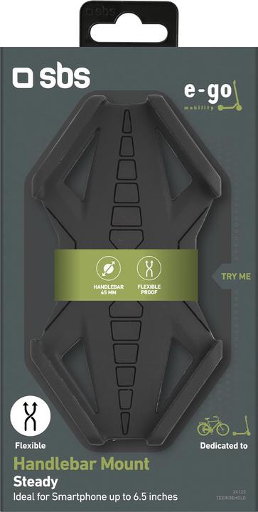 Actual product image SBS Silicone mobile phone holder up to 6.5" for bike/e-scooter