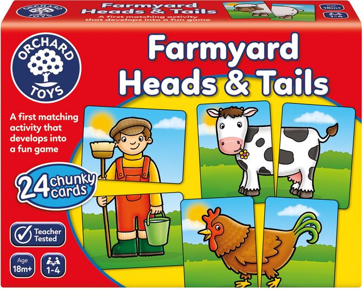 Orchard Toys "Farmyard Heads and Tails" Ages 18+ months (12 pieces)