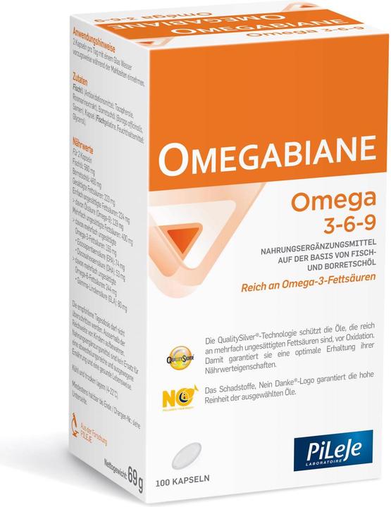 Nährwerte und Zutaten Omegabiane 3,6,9 Kapsel (100 Stück, Kapseln, 103 g)