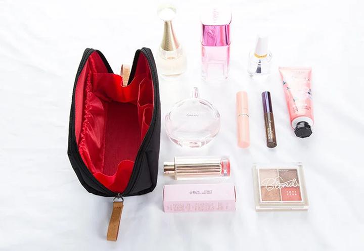 Immagine prodotto Only-Bags.Store Borsa per cosmetici Semplice borsa per cosmetici monocolore Pouch Borsa per toilette Make up