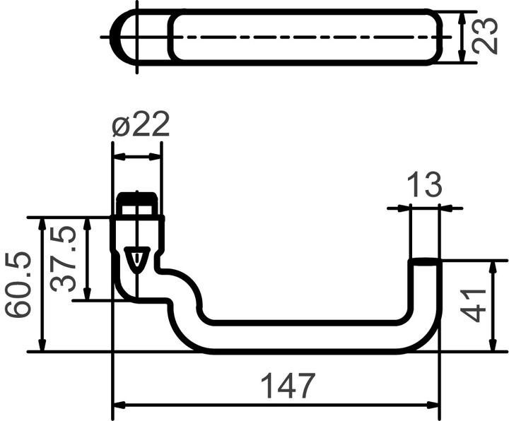 Immagine prodotto Glutz Maniglie per porte 50041 / 9mm (Set di porte)