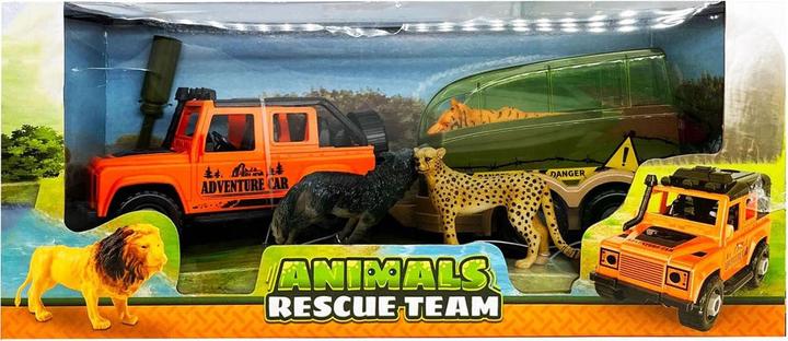 Actual product image Animal Life 4x4 safari car with trailer and animals
