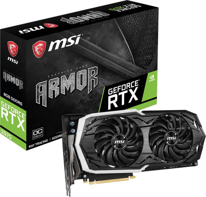 Actual product image MSI GeForce RTX 2070 ARMOR OC (8 GB)