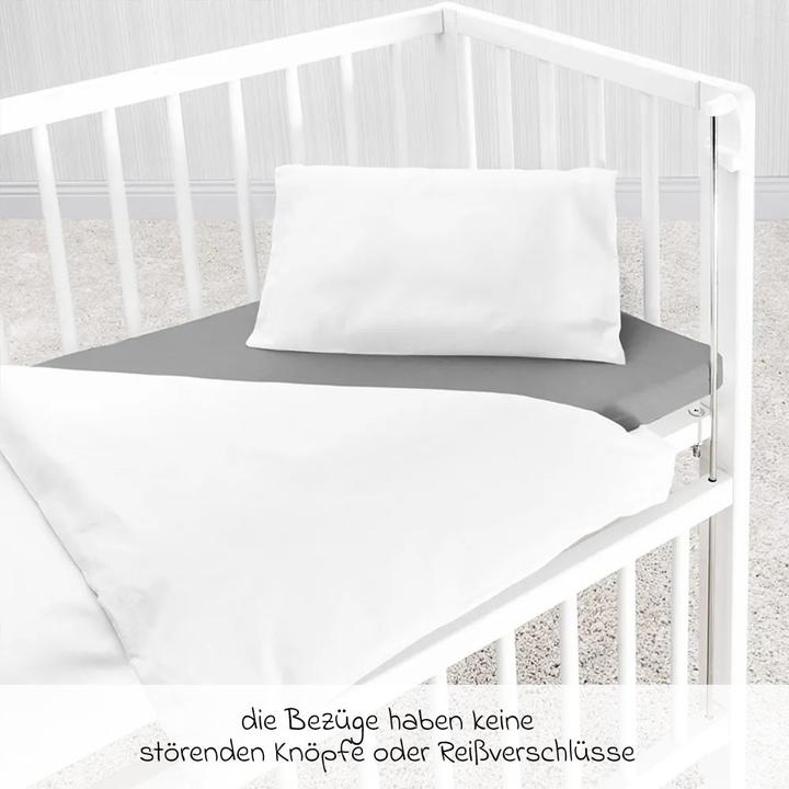 Actual product image Makian Baby bed linen & bed sets Bed linen 80 x 80 cm - plain white