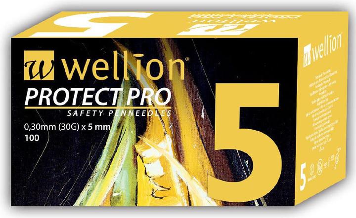 Wellion Protect Pro Sicherheitspennadeln 5mm (Pen Nadeln + Einmalkanülen)