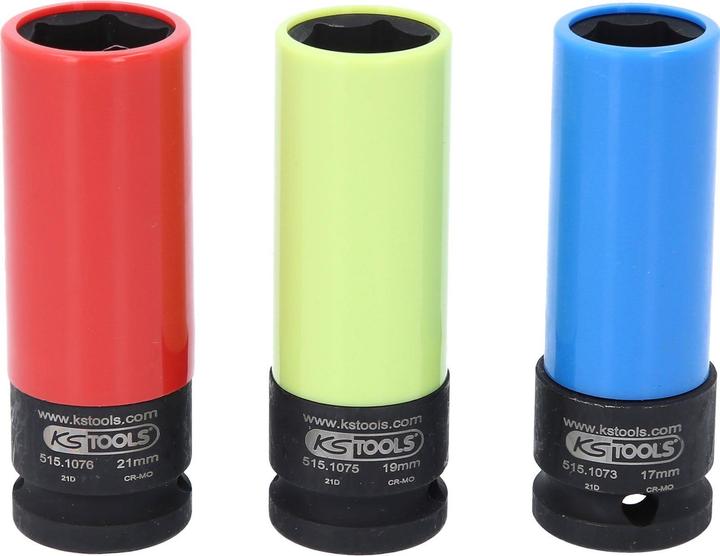 KS Tools Stecknuss Satz (21 mm, 18 mm, 20 mm, 19 mm, 17 mm)