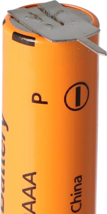 Produktbild Panasonic Akku HHR-70AAAE4 AAA mit 1er Print auf Plus und Minuskontakt (1 Stk., 700 mAh, Ladegerät inkl. Akku)