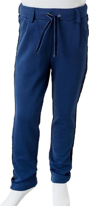 Actual product image VidaXL Children's trousers with black trims navy blue (140)