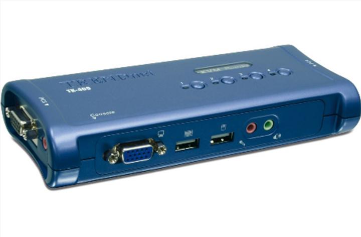 Immagine prodotto Trendnet Kit KVM TK-409K a 4 porte USB con audio