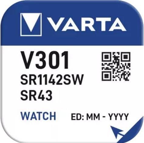 Produktbild Varta Knopfzelle V301, 1.55V (10 Stk., SR43, 82 mAh)