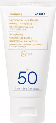 Korres Yoghurt Sunscreen Face Cream SPF 50 (Sonnencreme, SPF 50, 50 ml)