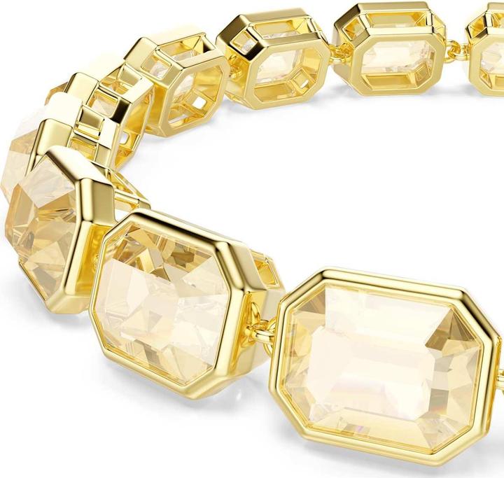Immagine prodotto Swarovski Millenia Tennis Armband Oktagon Schliff Karamell Goldlegierungsschicht (Metallo Swarovski)