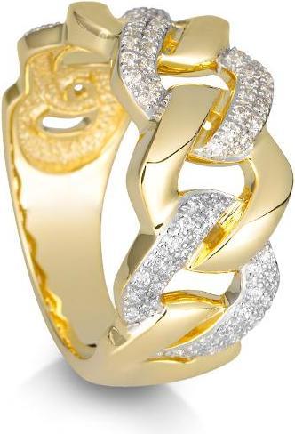 Breuning RING - BRILL. 0,462 Ct. H/si (50, 750/18 K Gold)