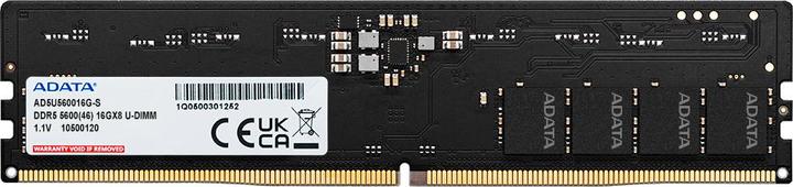 Image du produit Adata DDR5 16Go 5600-46 Premier Tray Plateau unique (1 x 16GB, 5600 MHz, RAM DDR5, U-DIMM)