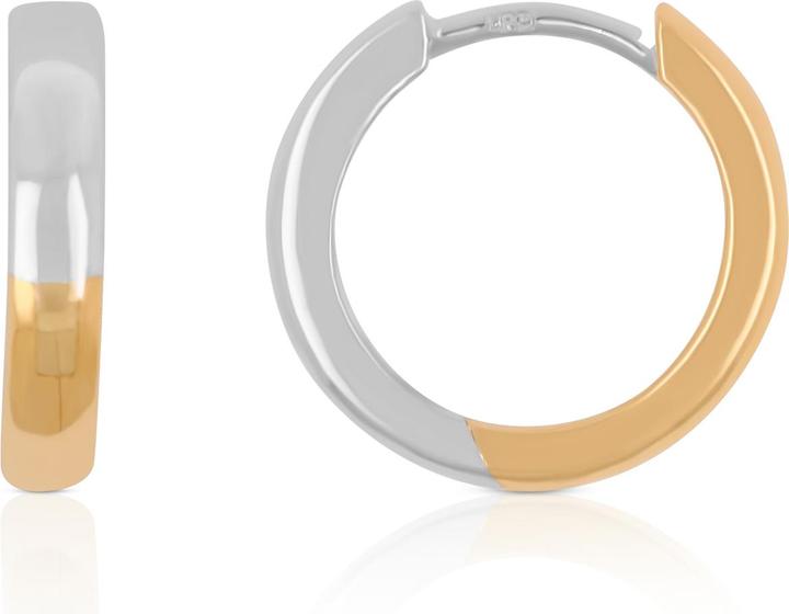 Muau Creolen (750, Weissgold, 18 K Gelbgold)