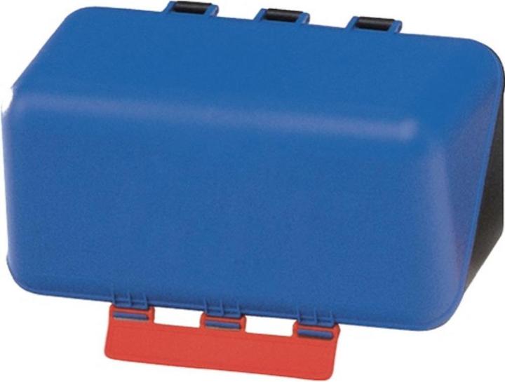 Gebra Sicherheitsaufbewahrungsbox SecuBox – Mini blau L236xB120xH120ca.mm (Bügelgehörschützer Ersatzstöpsel)