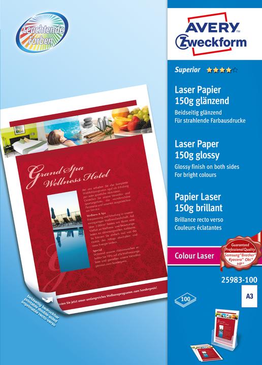Produktbild Avery Zweckform Premium Farb-Laserpapier 25983 (150 g/m², A3, 1 x)