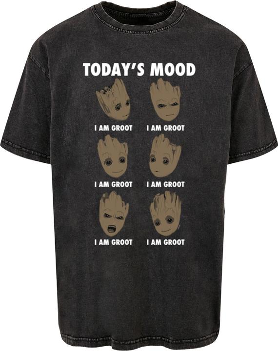 Actual product image Absolute Cult Guardians Of The Galaxy Vol 2 - Groot Todays Mood Acid Washed Oversized Tee - 114151 (XL)