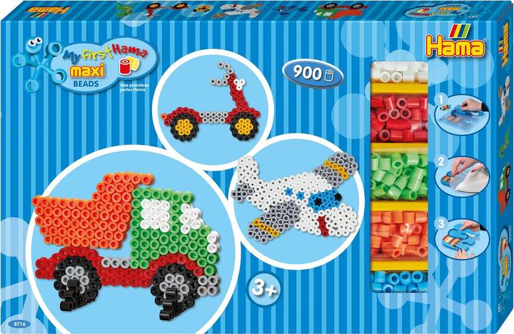 Actual product image Hama Perlen Maxi gift p. Blue 900 pieces