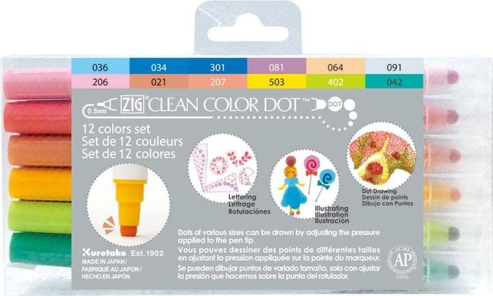 Immagine prodotto Zig Punto di colore pulito (Multicolore, 6 x)