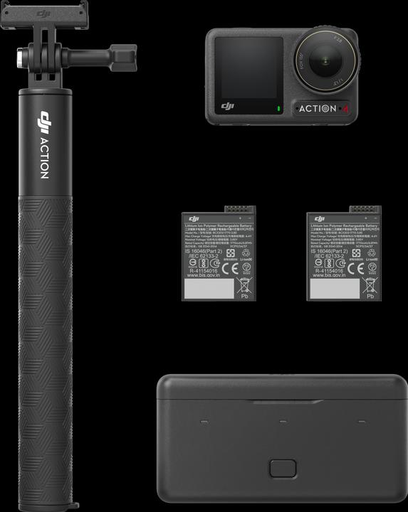 Produktbild DJI Osmo Action 4 Adventure Combo (120p, Bluetooth, WLAN)