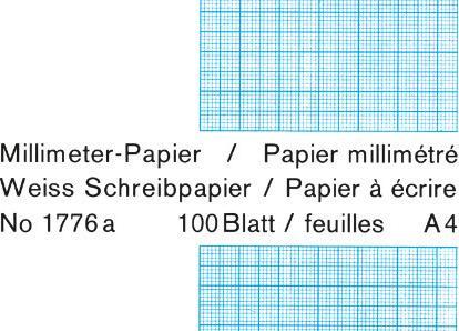 Image du produit Favorit Bloc de papier millimétré (A4, Quadrillé)