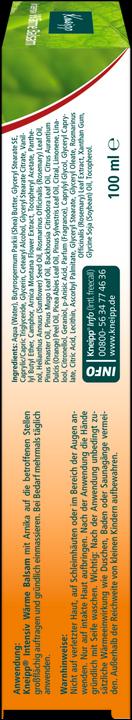 Produktbild Kneipp Wärmebalsam mit Arnika (1 x, 100 ml, 125 g)