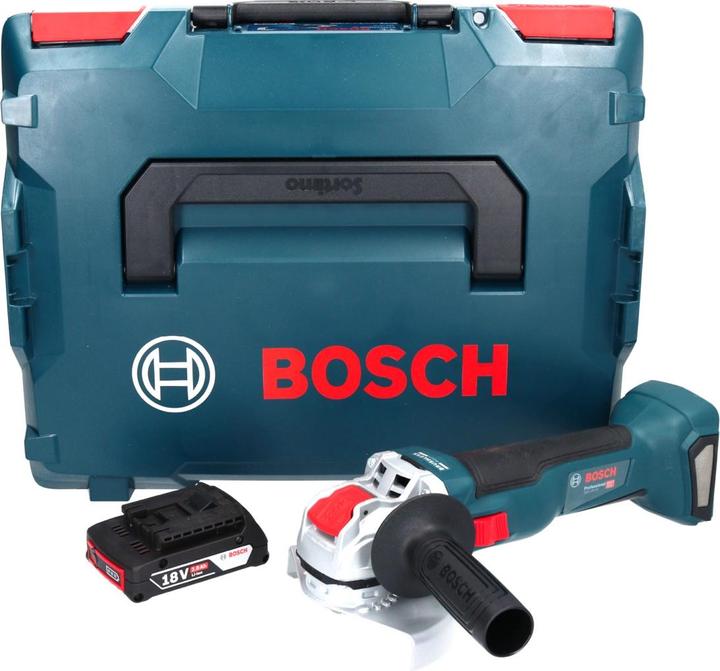 Produktbild Bosch Professional Bosch GWX 18V-10 Professional Akku Winkelschleifer 18 V 125 mm X-LOCK Brushless + 1x Akku 2,0 Ah + L (125 mm)