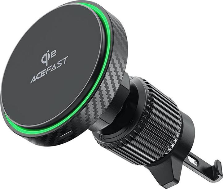 Acefast D33 Car Holder with Qi2 15W Magnetic Charger for Air Vent - Noir