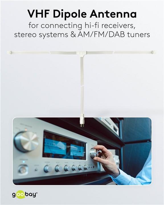 Immagine prodotto Goobay Antenna di lancio radio (Antenna, UKW / MW / LW)