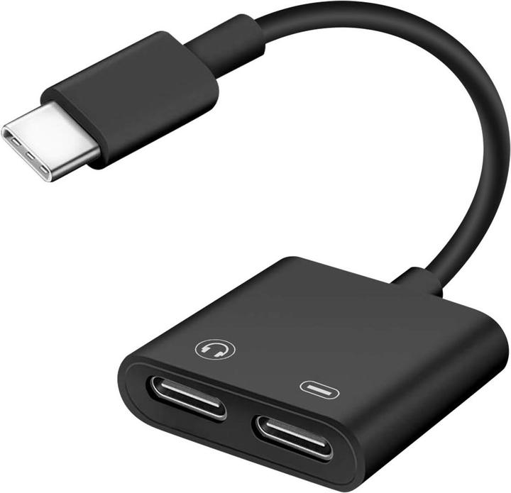 Avizar USB-C / USB-C Audio- und Ladeadapter (USB Typ C, USB Typ C)