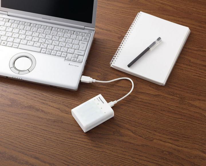 Produktbild Panasonic eneloop Smart Plus USB Travel Charger BQ-CC87 (5 Stk., AA, 2000 mAh, Ladegerät inkl. Akku)