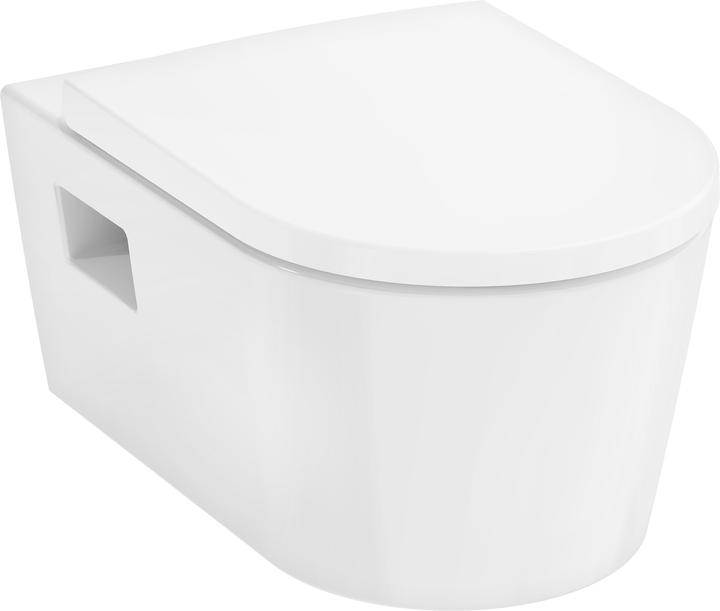 Produktbild hansgrohe EluPura Original S WC-Sitz, mit Deckel, weiss, 365x440x45mm