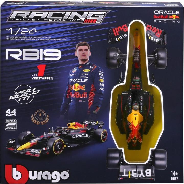 Actual product image Bburago Red Bull F1 RB19 1/24 Kit Verstappen 2024