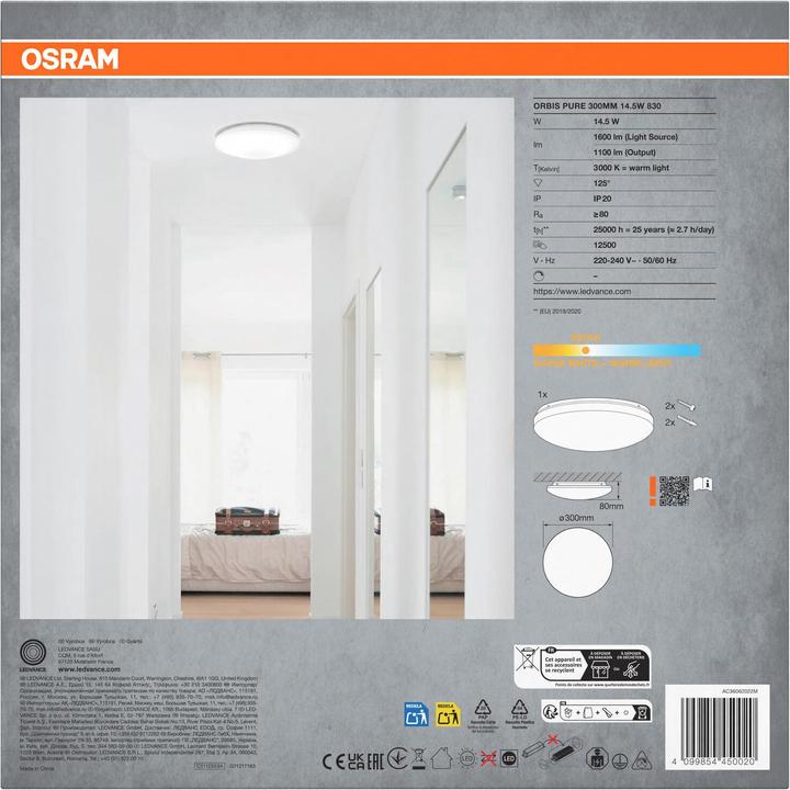Actual product image Osram ORBIS® Pure 300mm 14.5W (1100 lm)
