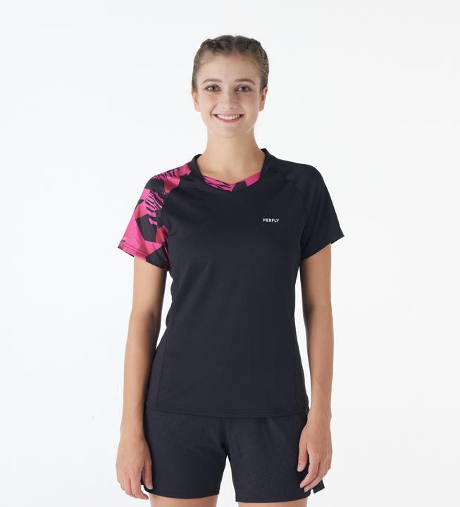 Immagine prodotto Perfly Maglietta Badminton da donna - 560 nero/neon (XS)