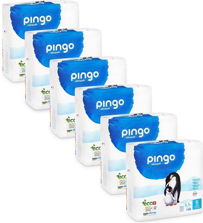 Pingo Ökowindeln (Gr. 5, Monatsbox, 216 Stück)