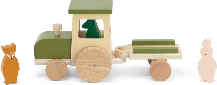 Produktbild Trixie Baby Baby Traktor aus Holz mit Anhänger