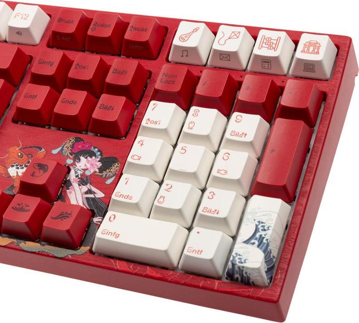 Productafbeelding Varmilo VEA109 Koi Gaming Toetsenbord, MX-Bruin, witte LED (NL, Bedraad)