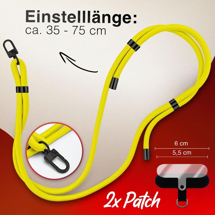 Image du produit Nalia HoldMe Lanyard Handykette - Universal Trageband für Smartphones - Verstellbar, Soft & Elastisch