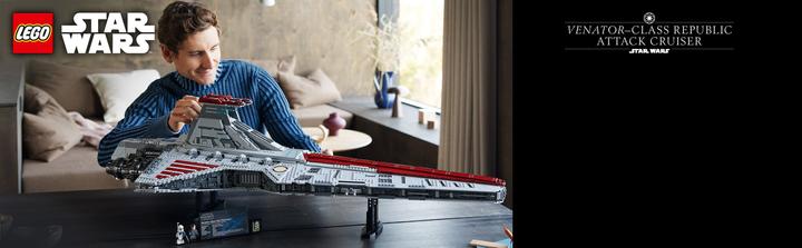Immagine prodotto LEGO Incrociatore d’attacco della Repubblica classe Venator (75367, LEGO Star Wars, Set LEGO rari)