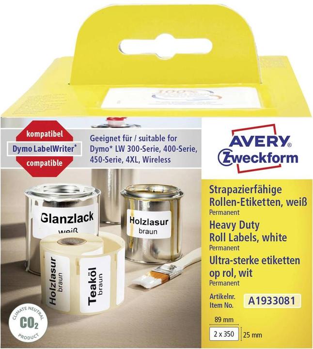 Immagine prodotto Avery etichette per sal (rotolo) 89 x 25 mm foglio 1 set