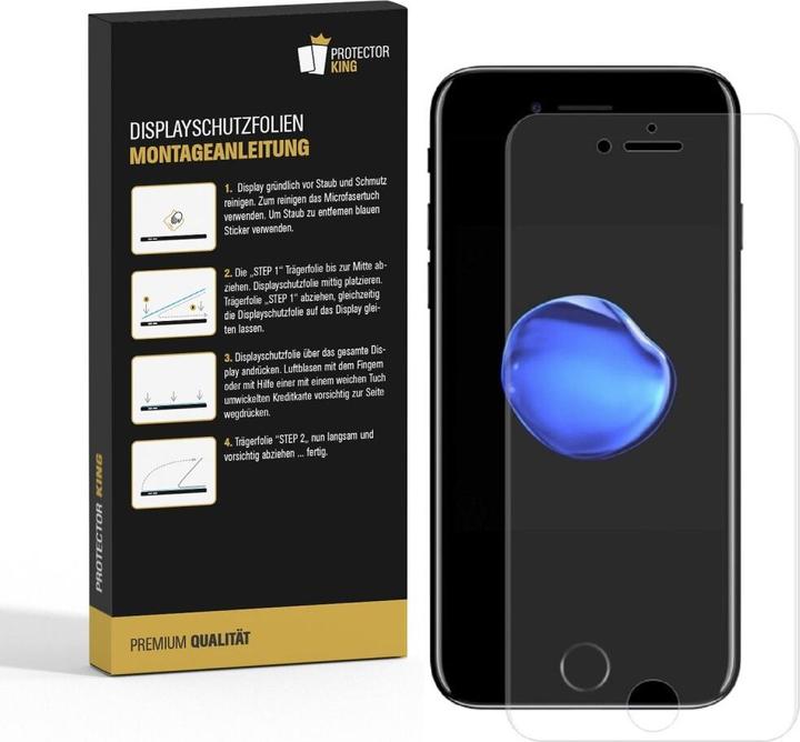 Produktbild Protectorking 1x Panzerfolie Anti-Shock Full Cover HD Klar (1 Stück, Apple iPhone 6 Plus)