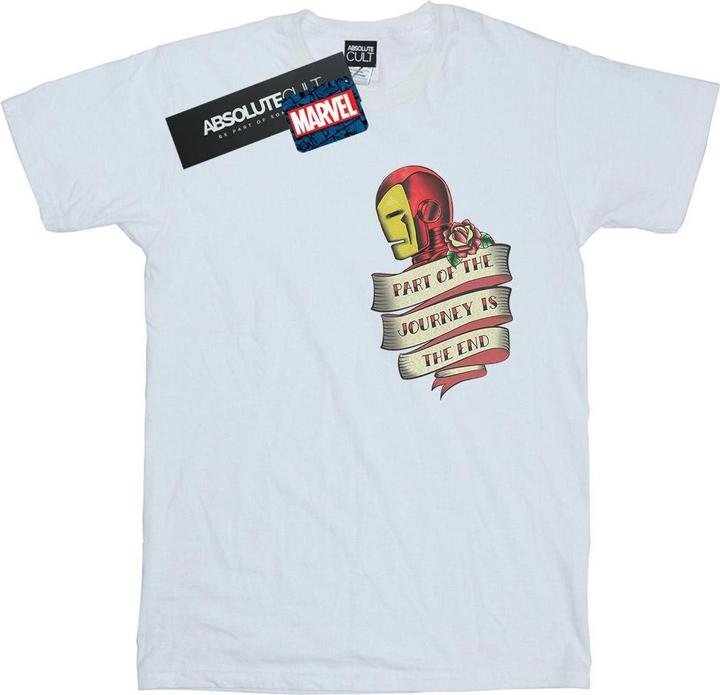 Iron Man Tattoo Journey Breast Print TShirt (M)