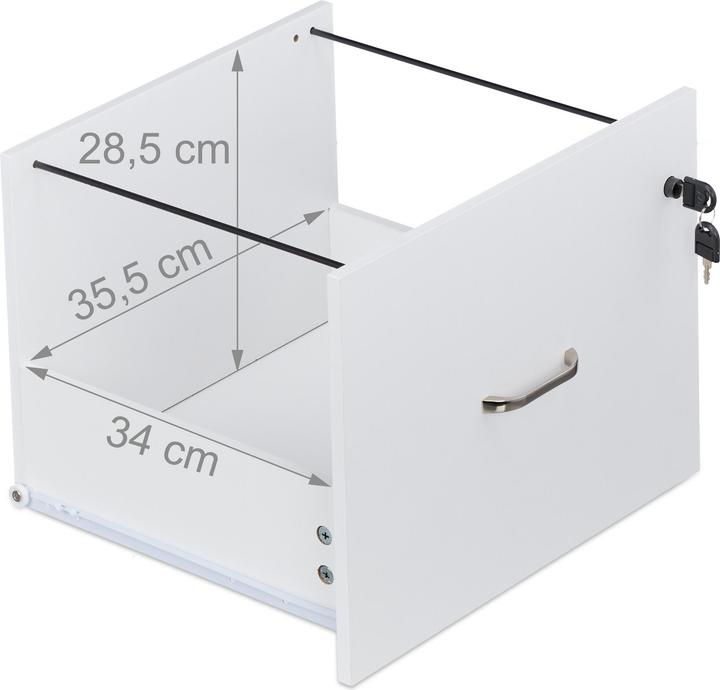 Produktbild Relaxdays Rollcontainer mit Hängeregister