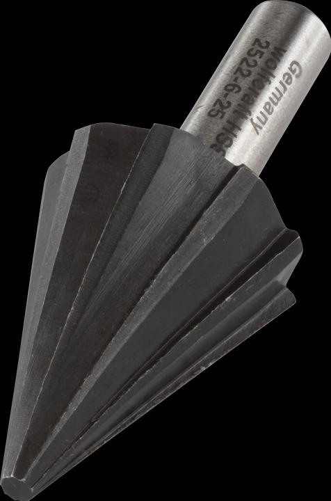Productafbeelding wolfcraft wolfcraft 1 Lochfräser HSS, Schaft 8mm, ø6-25mm (6-25 mm)