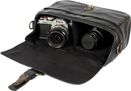 Image du produit Bronkey Paris Leder-Crossbody-Tasche, Schwarz (Sac à bandoulière pour appareil photo)