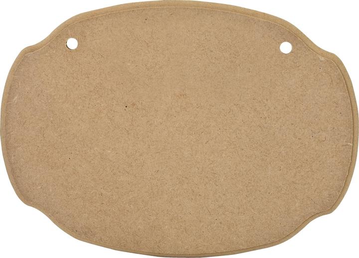 Actual product image Pronty Crafts Deco sign "Classic", MDF wood, unpainted, approx. 22x16 cm (22 x 16 cm)